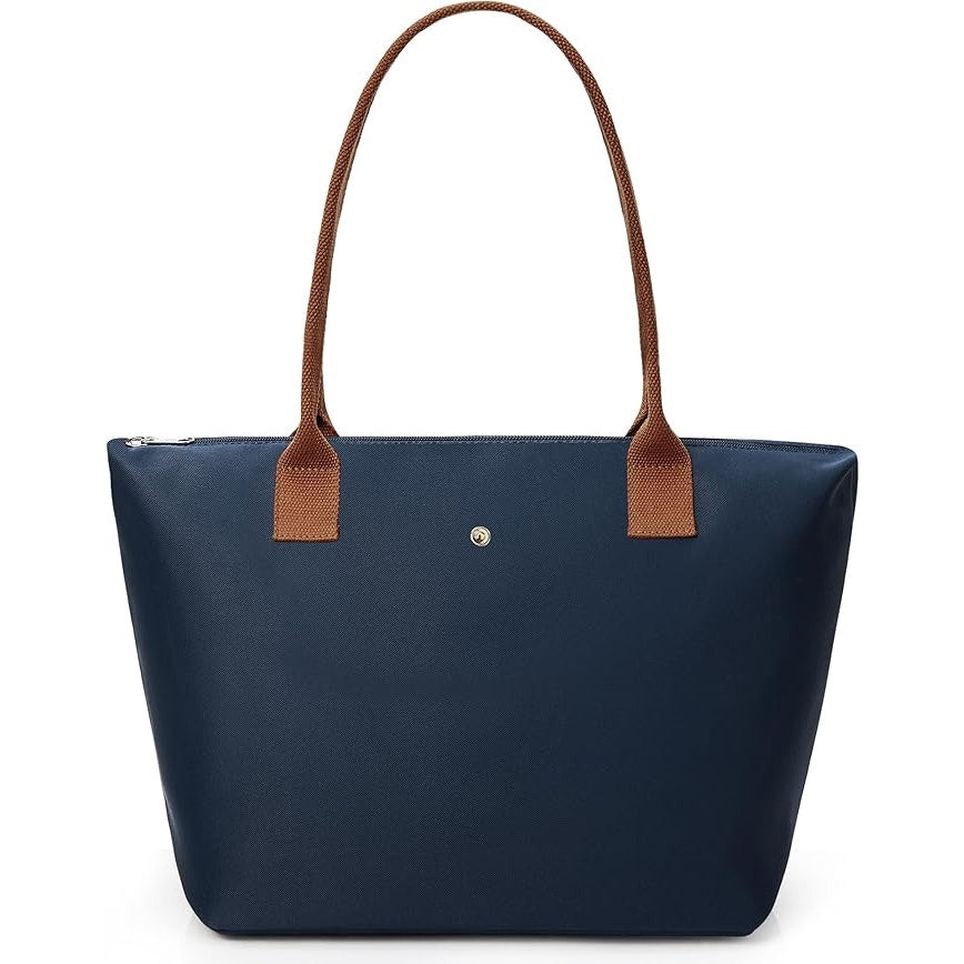 New Kalidi Navy Water Repllant Canvas Nylon Top-Handle Purse Tote Bag Handbag