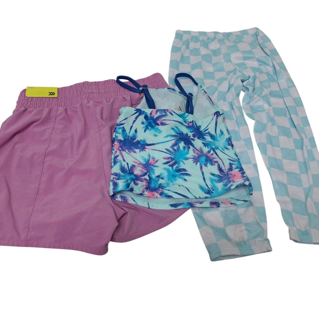Lot of 3 New Art Class All In Motion Girls XS (4/5) Swim Top Shorts PJ Pants