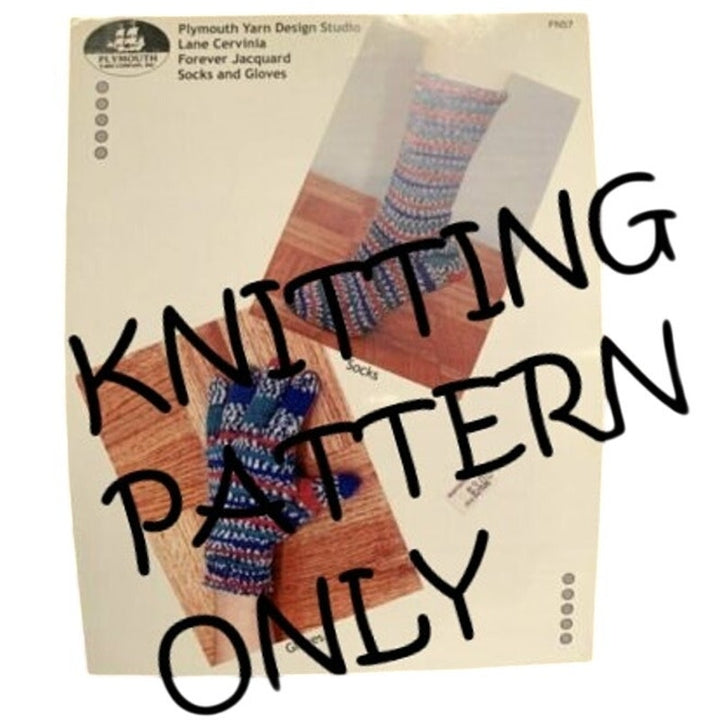 New Plymouth Yarn Co FN57 Lane Cervinia Jacquard Socks Gloves Knitting Pattern