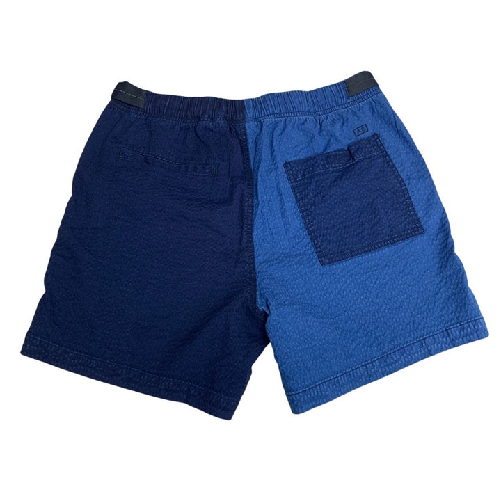 NWT New American Eagle Mens Medium Color Block Built in Belt Textured Shorts