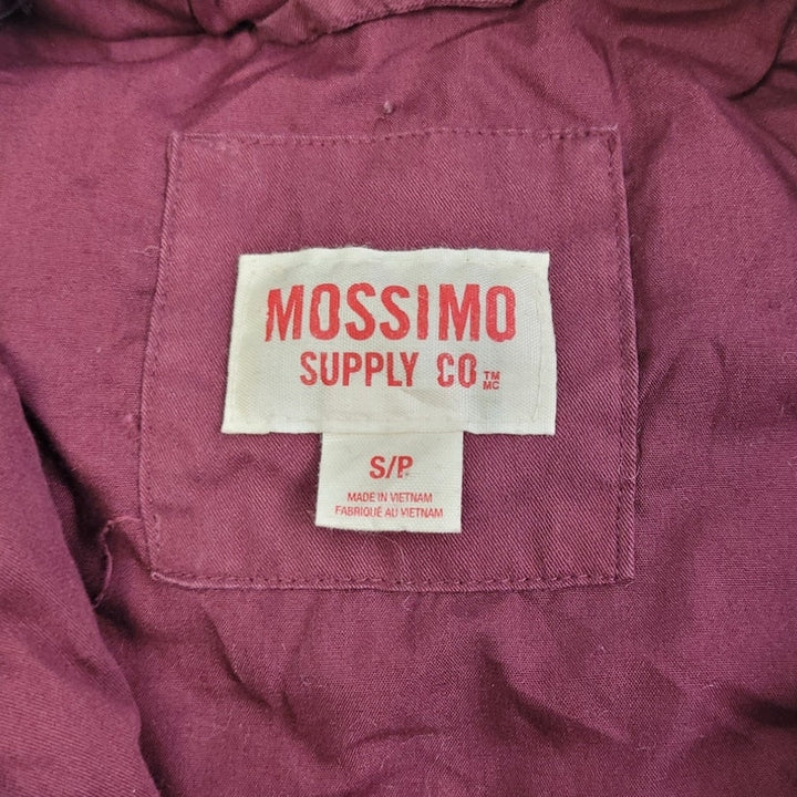 Mossimo Womens Small Full Zip and Snap Faux Fur Hood Hooded Puffer Coat