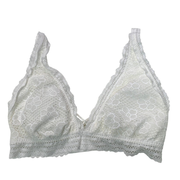 New Aerie Winga Small White Show Off Beachside Lace Padded Triangle 3-Hook Bra