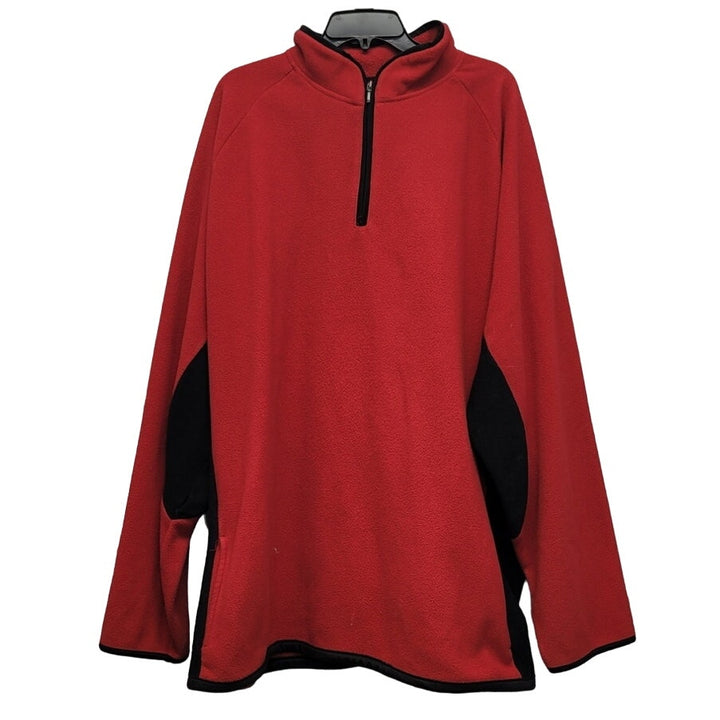 Energy Zone Mens 3XL 100% Polyester Long Sleeve Quarter Zip Fleece Pullover
