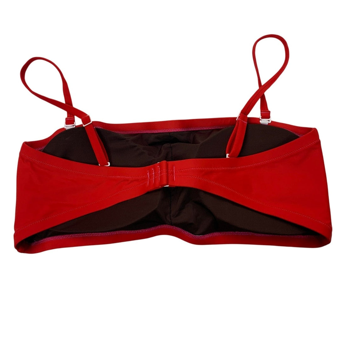 New American Eagle Womens XXL Red Removeable Strap Bandeau Bikini Top ONLY