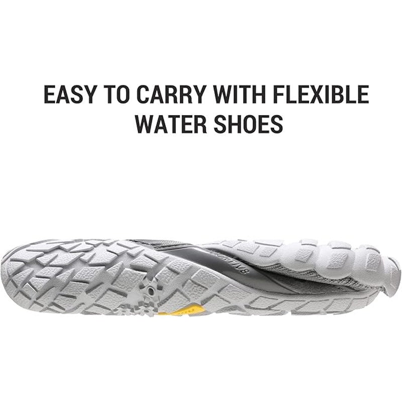 New Nortiv8 Little Boys 12 Gray Lace Up Barefoot Non Slip Aqua Socks Water Shoes