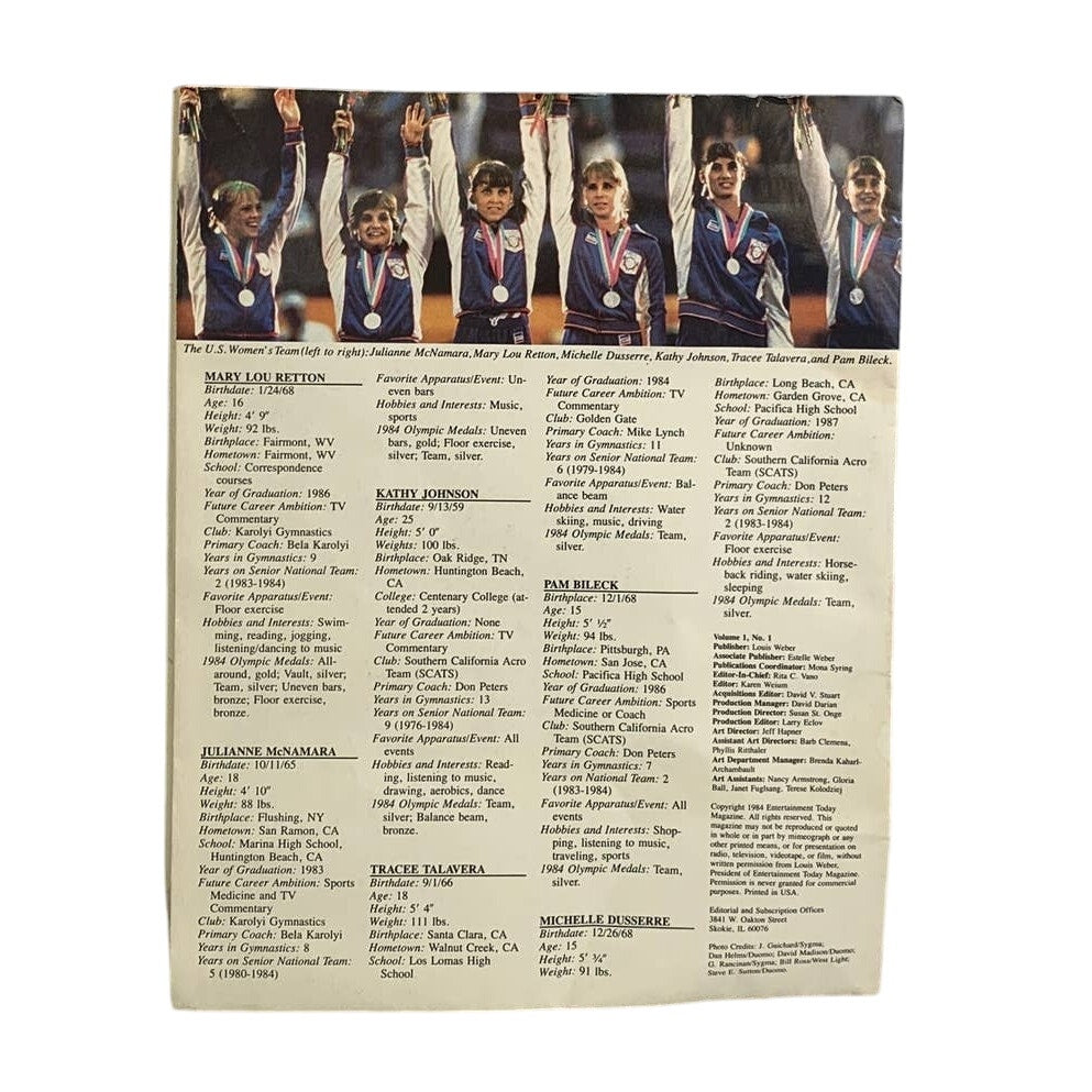 Vintage 1984 Olympic Women&