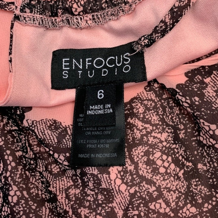 Enfocus Studio Womens Size 6 Lightweight Halter Lace Maxi Gathered Waist Dress