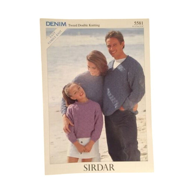 New Sirdar 5581 Denim Tweed Double Knitting Men&