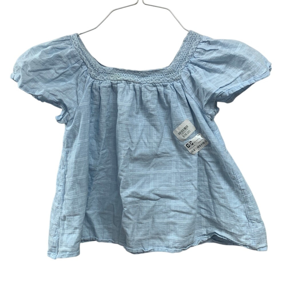 NWT New Cat &amp; Jack Girls Medium (8) 100% Cotton Short Sleeve Square Neck Top