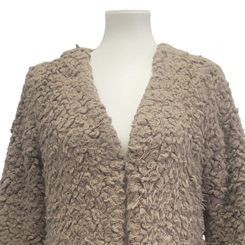 Jella Couture Womens Medium 100% Polyester Long Sleeve Hook &amp; Eye Front Jacket
