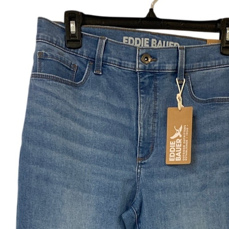 New Eddie Bauer Womens Venture Stretch High Rise Bootcut Creek Blue Jeans