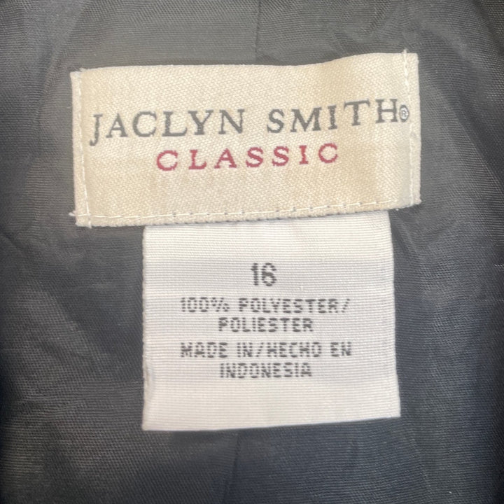 Jaclyn Smith Womens Size 16 100% Polyester Classic Button Up Suit Jacket