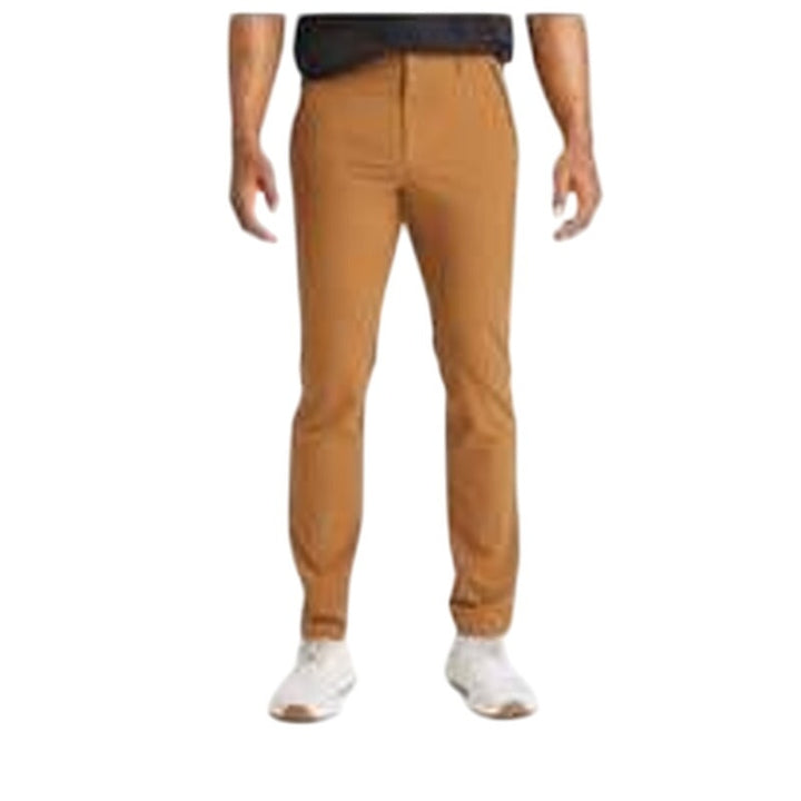 New All In Motion Mens Brown Water Repellant Reflective Detail Athletic Pants
