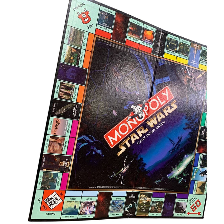 Vintage 1997 Parker Bros Star Wars Classic Trilogy Edition Monopoly Game Board