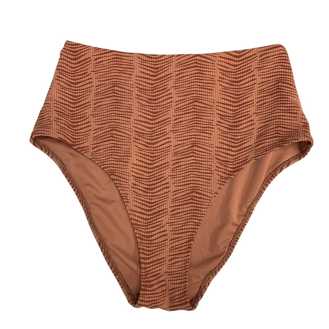 New Aerie Womens Small Jacquard High Waisted Full Coverage Bikini Bottom ONLY