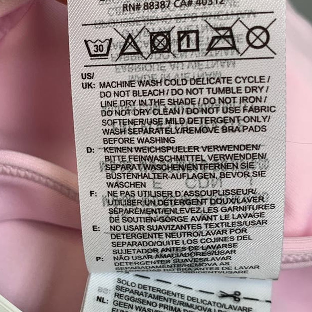 New Adidas Medium 40AC Pink Light Support Removeable Pads Training Sports Bra