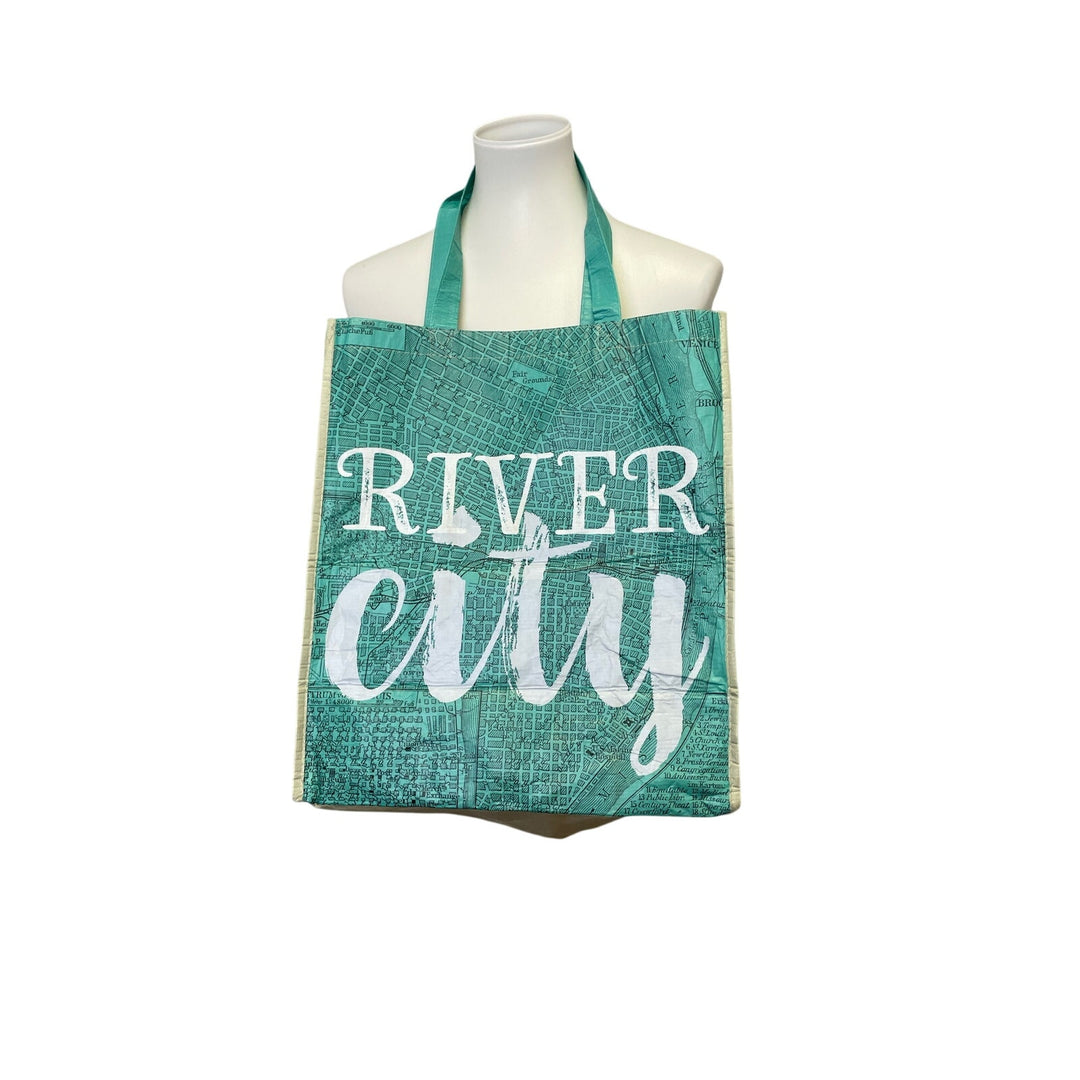 Lot of 2 River City St Louis Missouri Illinois State Map Shopping Tote Bags