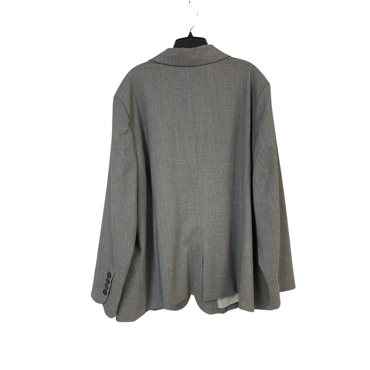 New Eddie Bauer Womens Plus Size 24 Gray Gab Wool 2 Button Long Sleeve Blazer