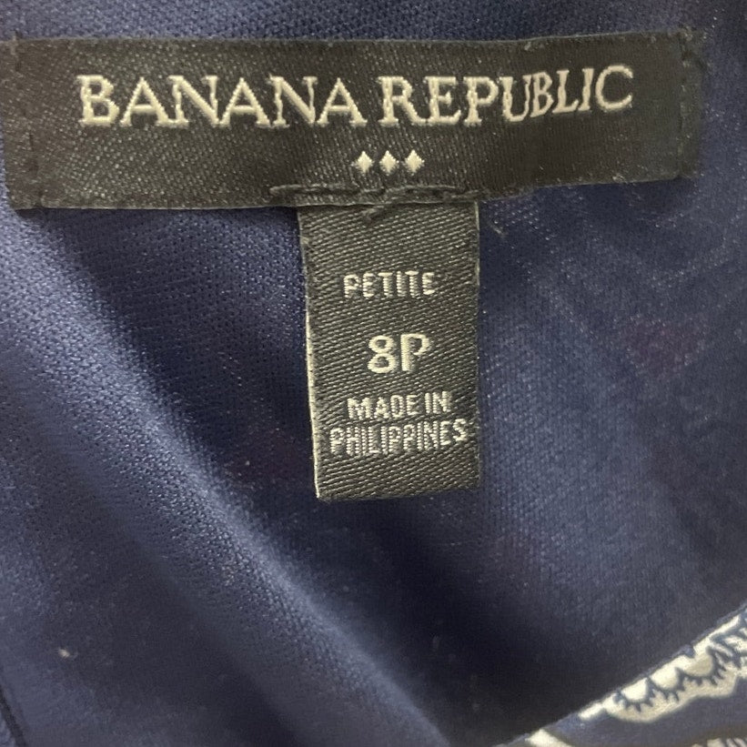 Banana Republic Womens 8P Polyester Geometric Floral Circle Cold Shoulder Dress