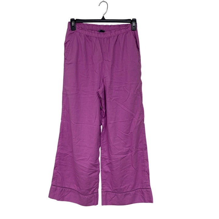 New American Eagle Womens Medium Linen Blend Elastic Waist Lounge Pants