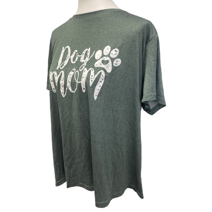 Shein Womens 1X Dog Mom Short Sleeve Polyester Blend Crew Neck Tee Shirt