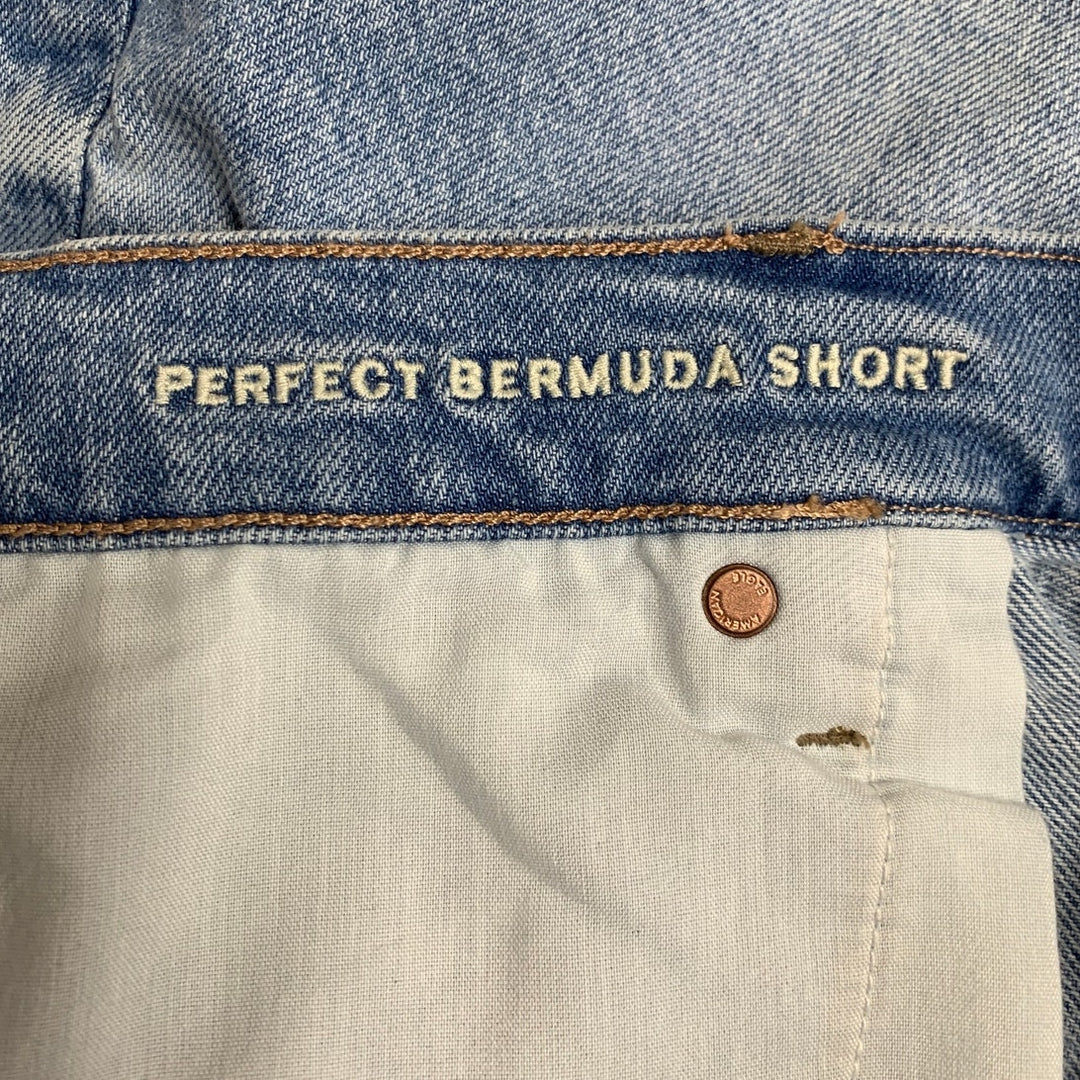 New American Eagle Womens Size 18 Perfect Bermuda Short Jorts Denim Jean Shorts