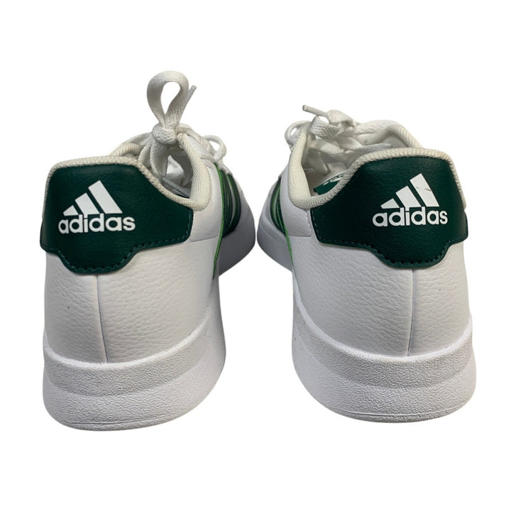 Adidas Mens Size 8 White Green Sneakers Lace Up Low Top Breaknet 2.0 Shoes