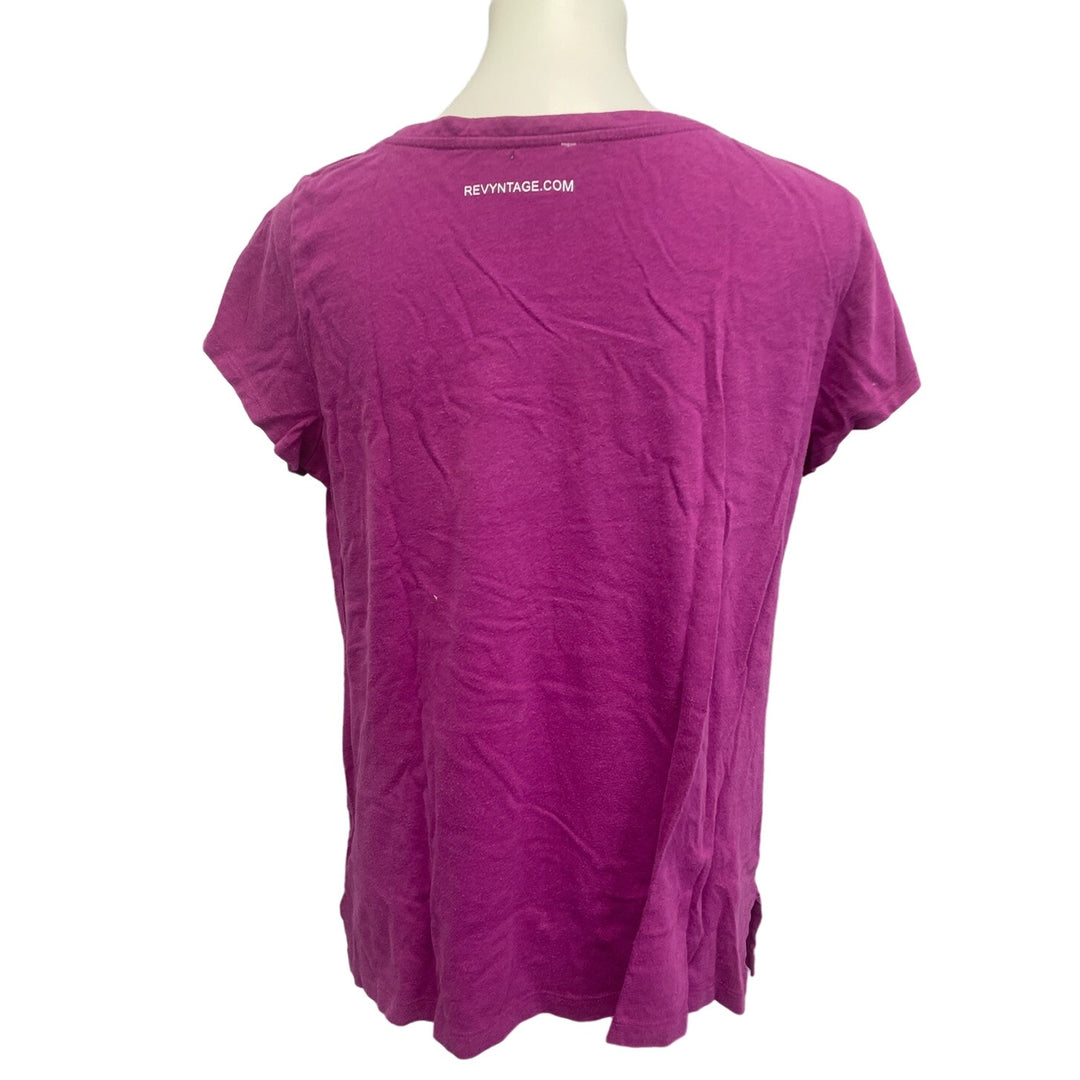Hand Printed Upcycled Womens Medium Saving the Planet is My Superpower Tee Shirt
