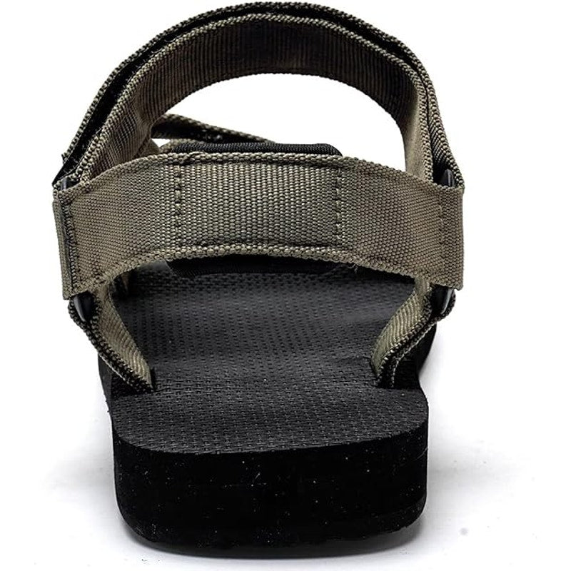 New WateLves Mens Size 10 Army Green Hook Loop Cushioned Open Toe Sandals