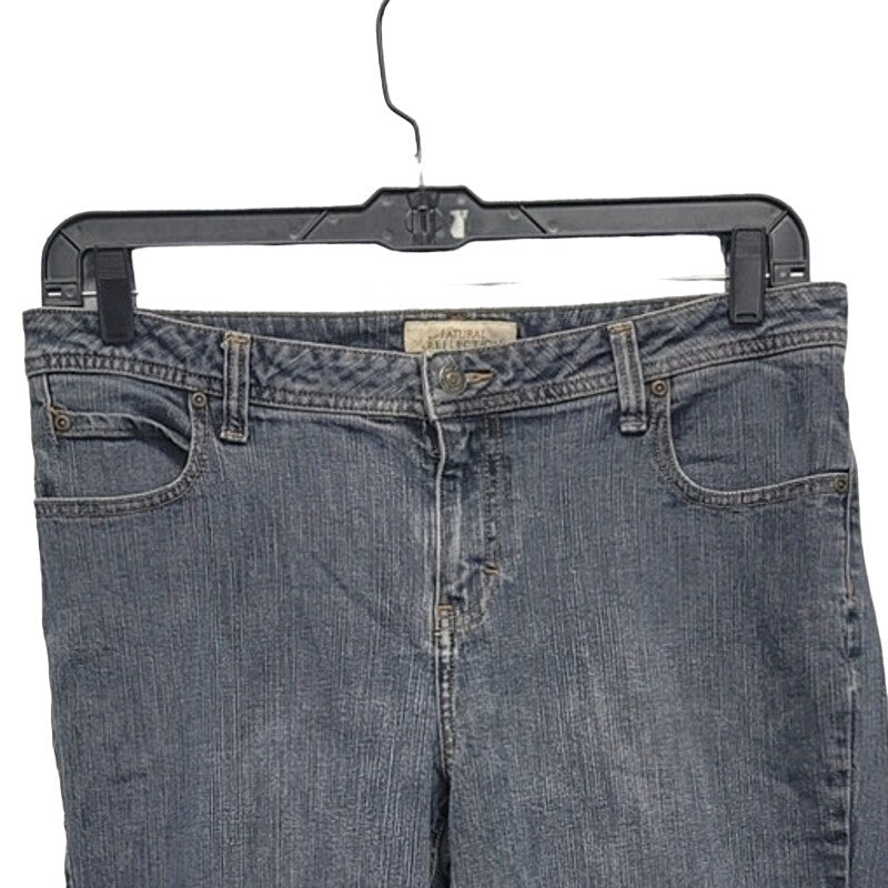 Natural Reflections Womens 12P Petite Cotton Spandex Straight Leg Denim Jeans