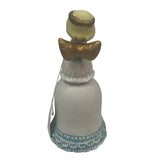 Vintage Ceramic Short Blonde Hair Angel Holiday Wedding Collectible Bell