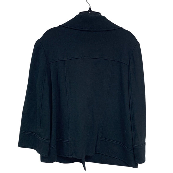 Pendleton Womens 14 Black Long Sleeve Double Breasted Button Up Collared Jacket