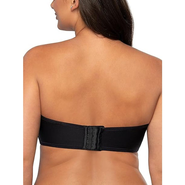 New Vanity Fair Womens 36C Black Back Smoothing Lightly Lined Strapless Bra
