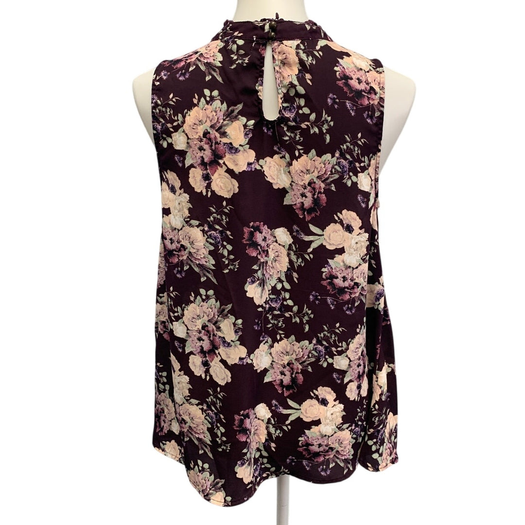 Skylar &amp; Jade Womens XL Lace Front Sleeveless Floral Lightweight Tank Top