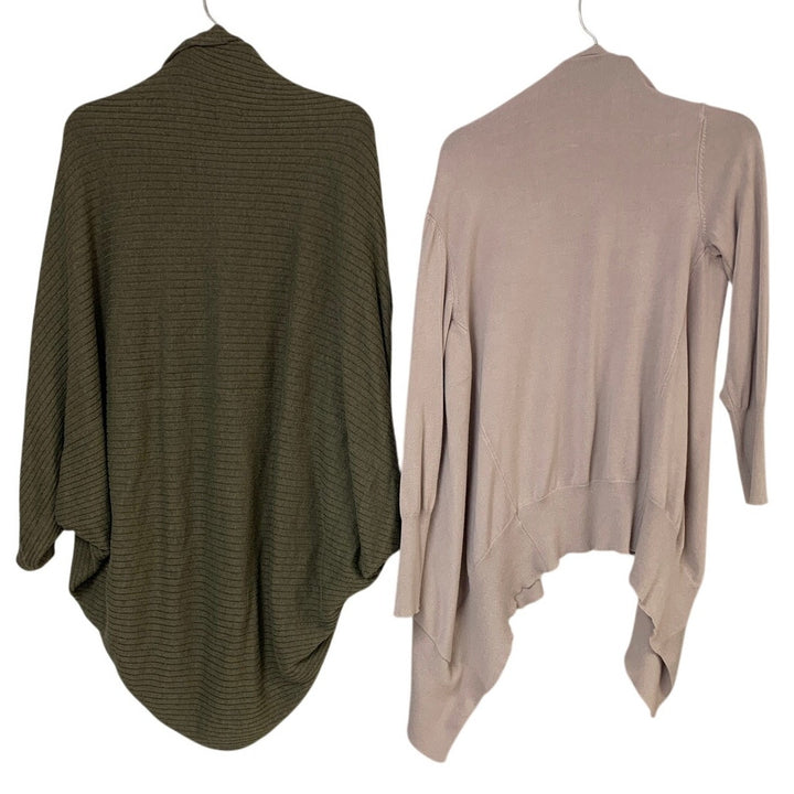 Lot of 2 Mossimo Unbranded Womens Large Long Sleeve Open Front Cardigan Sweater