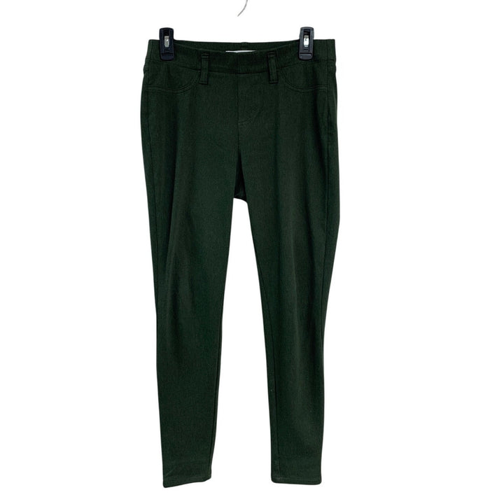 Amazon Essentials Womens Small Regular Green Cotton Blend Flat Front Pants