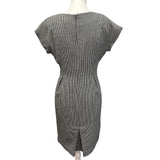 Worthington Womens Size 8 Short Sleeve Gingham Check Mod Midi Career Dress