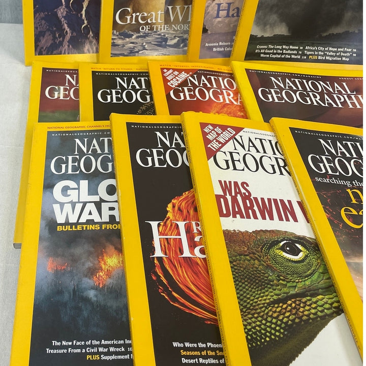 Vintage 2004 National Geographic Magazine FULL Year 12 Issues W Maps Supplements