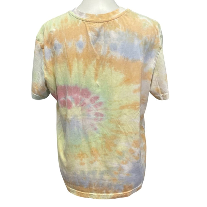 Spongebob Squarepants Womens Large Short Sleeve Crew Neck Tie Die Tee Shirt