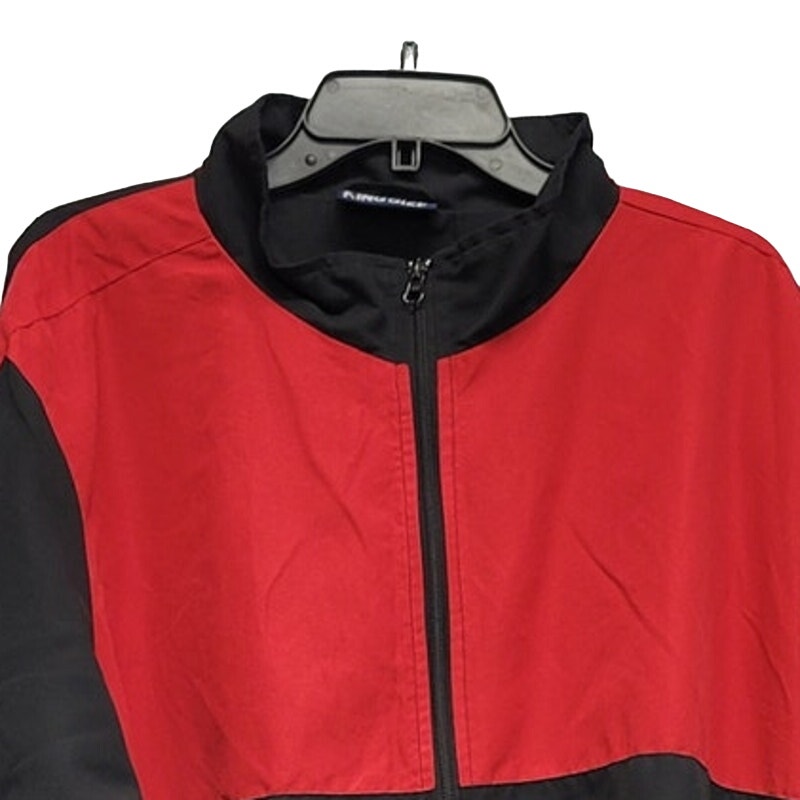 King Size Mens 2XL 100% Polyester Long Sleeve Full Zip Lined Jacket w Pockets