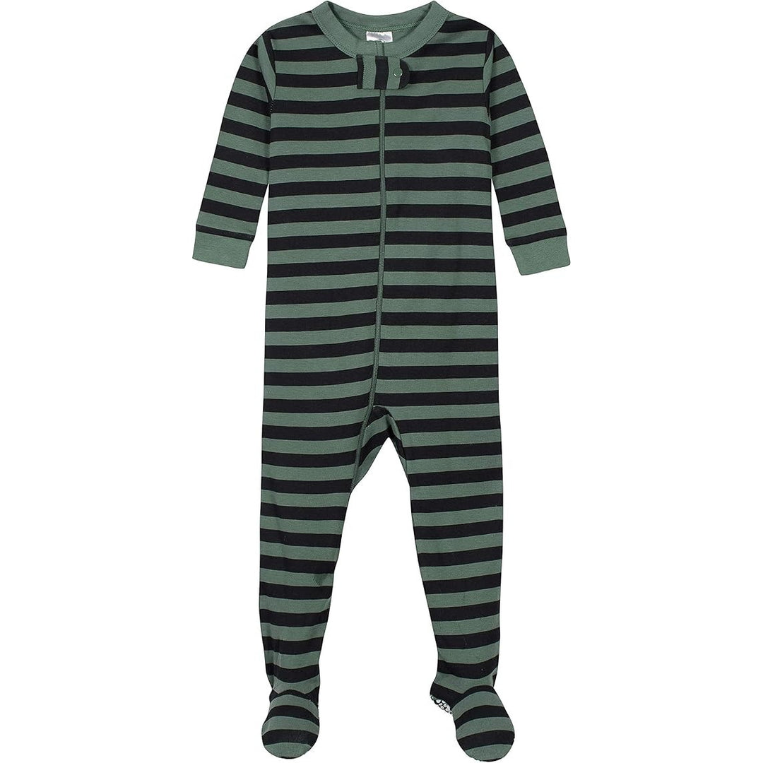 New 4-Pack Gerber Baby Boy Size 9 Months Brown Dog Truck Bear Footed Pajamas