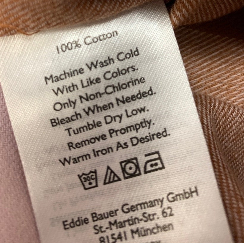New Eddie Bauer Womens Pink Rust Lightweight Forest Flannel Button Up Shirt