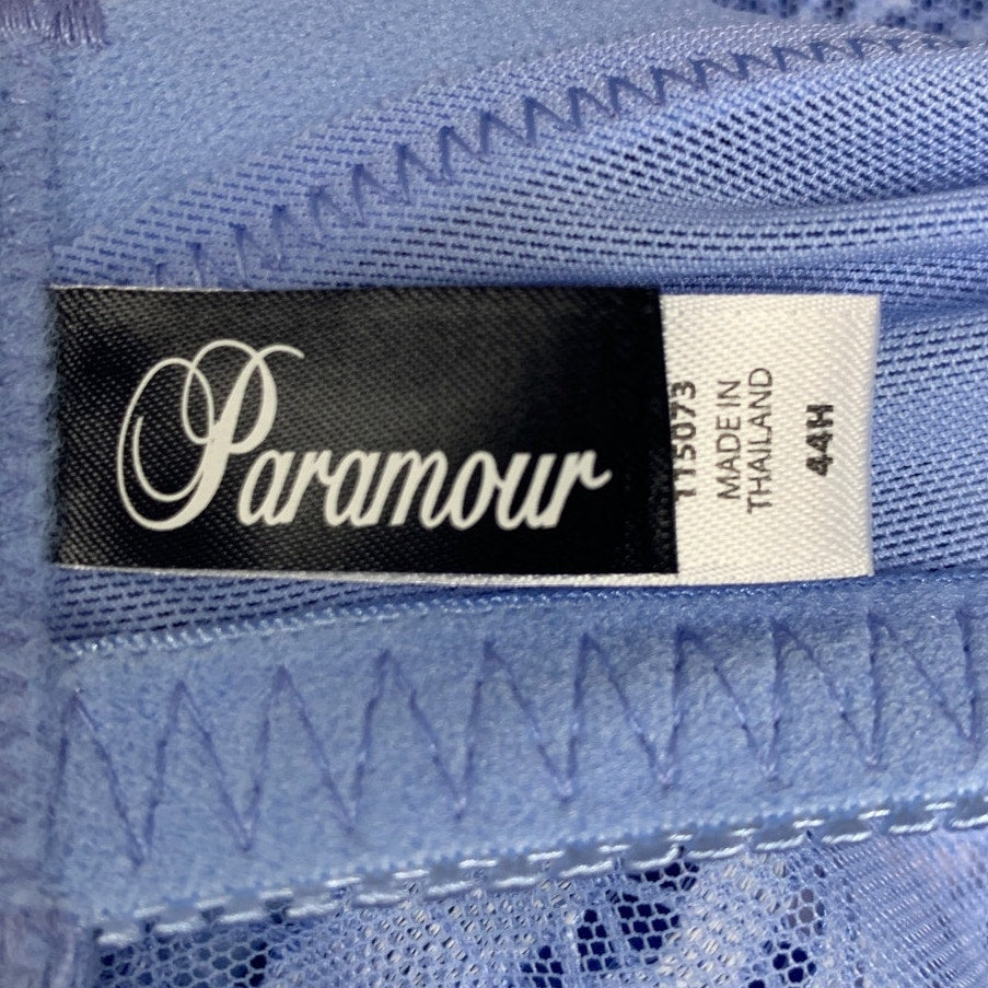 New Paramour Size 44H Peridot Unlined Scalloped Lace 3-Hook Underwire Bra