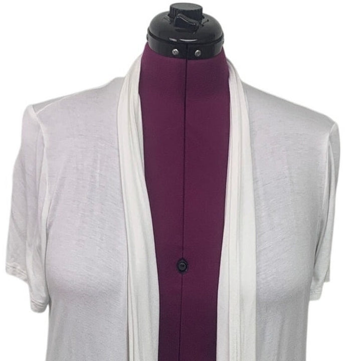 Urim Womens Plus Size 2X Rayon Blend Open Front Half Sleeve Cardigan Jacket
