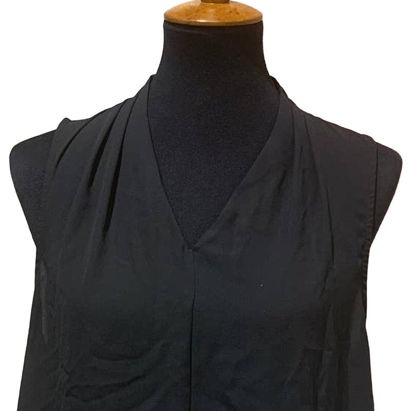 Mossimo Large Flowy V-Neck Sleeveless Polyester Hi Low Sheer Tank Top Blouse
