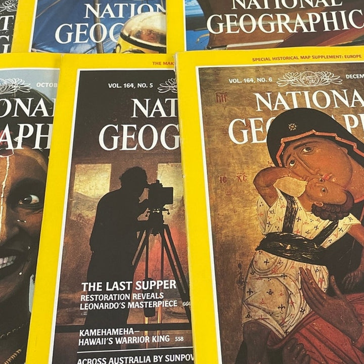 Vintage 1983 National Geographic Magazine FULL Year 12 Issues W Maps Supplements