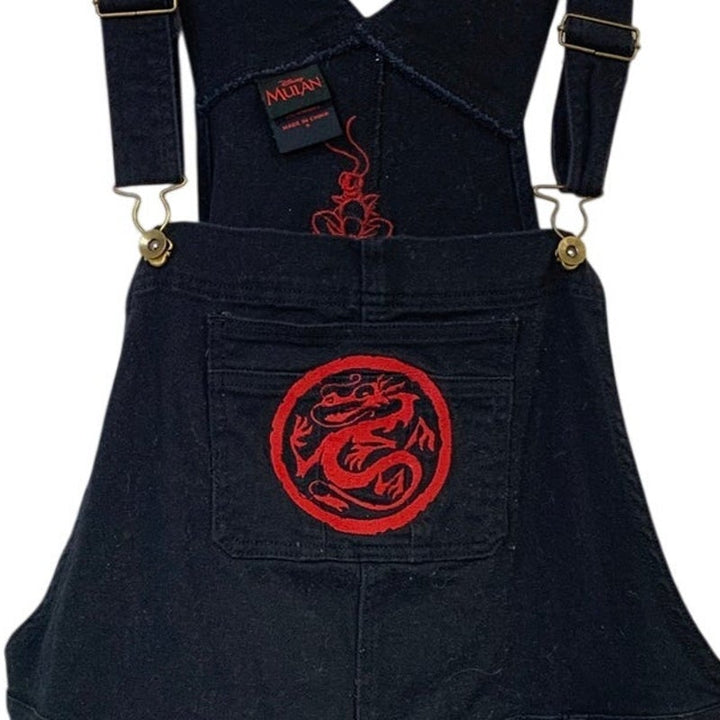 Disney Mulan Hot Topic Womens 3X Plus Size Mushu Mulan Shortalls Overall Shorts