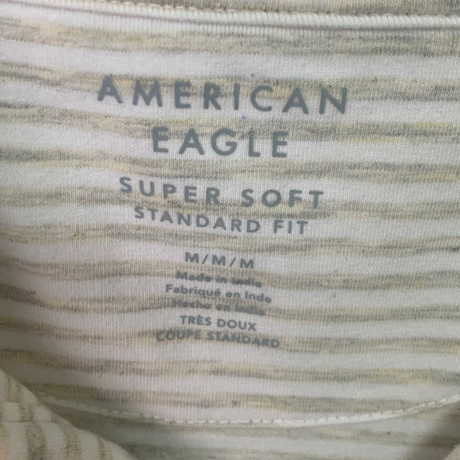 2 New American Eagle Mens Medium Henley &amp; Collared Short Sleeve Polo Shirts