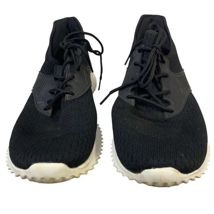 Athmile Womens Size 13 Black Sneakers Lace Up Closed Round Toe Tennis Shoes