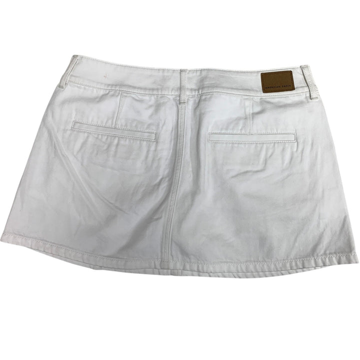 New American Eagle Womens Size 8 Comfort Stretch Low Rise ALine Mini Denim Skort